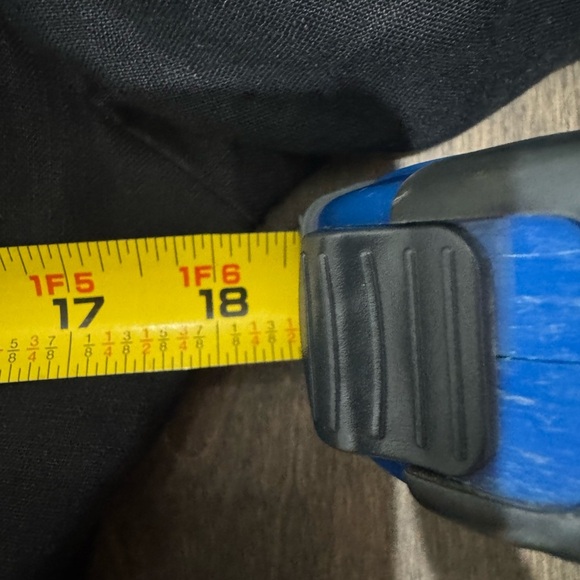 Black 100% Linen Blazer Size 10 Button Front Tailored Career Jacket - Picture 12 of 13